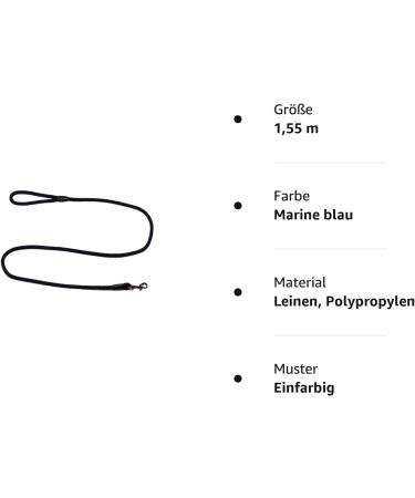 Shop Premium Rope Leash with Hand Loop - 1.55m Navy Blue 27 Colors 7 Lengths - Durable & Stylish Dog Leash - Buy Online on GoSupps.com