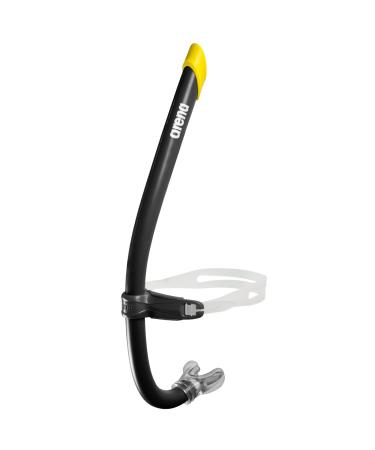 Arena Unisex Swim Snorkel III for Adults, Lap Swimming and Training Snorkel, Black, One Size One Size Black Pro III