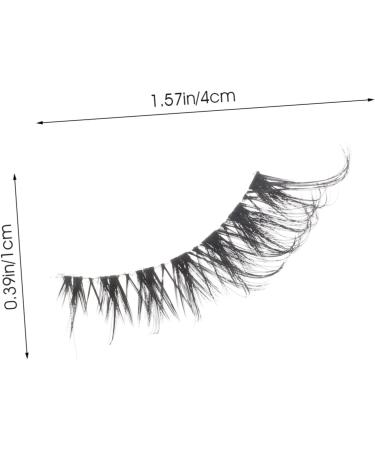 Beatifufu 5 Pairs False Lashes Fake Eyelashes Eye Lash Extension Eyes Lashes Eyelashes Natural Look Makeup Lash False Eyelash Strip Lash Strips Set Transparent Stem Artificial Fiber - Buy Online on GoSupps.com
