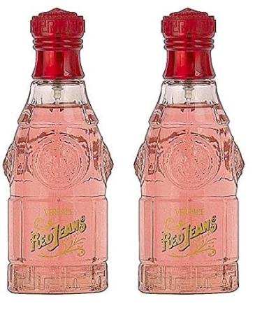 Versace Red Jeans for Women 2.5 oz Eau de Toilette Spray (Pack of 2) Fruity 2.5 Fl Oz (Pack of 2)