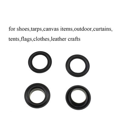 Hahiyo Grommets Eyelets 10mm Inside Diameter Carbon Steel Strong Shiny for Canvas Clothes Leather DIY Fabric Belt Purse Bag Shoe Tent Curtain Paper Projects Decoration Black 70Pcs 10mm-Black-70 Pcs 10mm-Black-70 Pcs - Buy Online on GoSupps.com