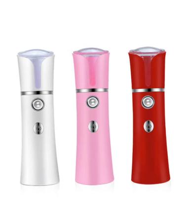 SOESFOUFU 1Pc facial steamer white facial spa steamer face cleaner portable travel humidifier 14.1x4cm