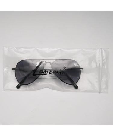 Lanomi Bifocal Reading Glasses for Men & Women - Metal Blue Light Filter UV400 Protection Black Frame Brown Lens 2.5 Dioptria - International Shipping Available - Buy Online on GoSupps.com