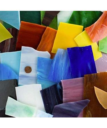 Lanyani Glass Mosaics Pieces - Assorted Colors & Shapes - 1kg/35oz - Buy Online on GoSupps.com