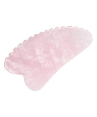 Minkissy 2 pieces of the stag trigger point anti-aging plate facial tools for skin care body massage Guasha tools facial mass tools facial massage tools jade tooth pink