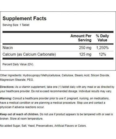 21st Century Niacin 250 mg Prolonged Release - 110 Tablets for Heart Health - Buy Online on GoSupps.com