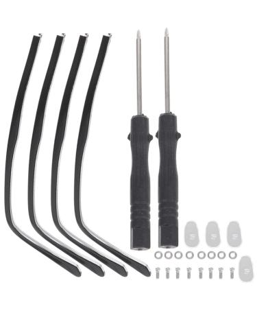 Osaladi glasses overlap sunglasses 2 pair of metal glasses replacement arm glasses replacement ironing glasses arm leg legs glasses repair set with for glasses sunglasses over glasses sunglasses black