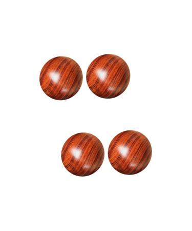 TOVINANNA 4 Pieces solid wood massage ball handball handbar hand massage clinic chinese health massage foot massage yeast massage ball acupuncture point messages ball fitness ball foot sole