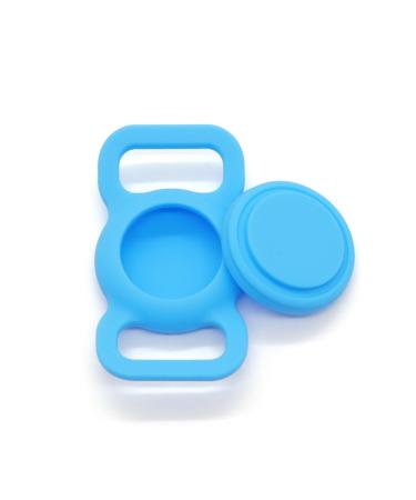 For Airtag dog collar for Apple Airtag Dog Tracker GPS Tracking Accessories Anti-Lost Protective cover Silicone Air Tag Katzenhalsband Dog Dog Airtag holder for pets cat dog hall bands blue
