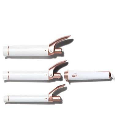 T3 Interchangeable Custom Blend Ceramic Three Barrel Professional Curling Iron Set for Endless Styling Possibilities Twirl Trio