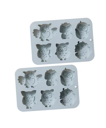 Zerodeko 4 Pcs Baking Cake Mold Silicone Molds Baking Pan Silicone Candy Mold Home Bakeware Dessert to Bake 19.9x13.8cmx2pcs Bluex2pcs