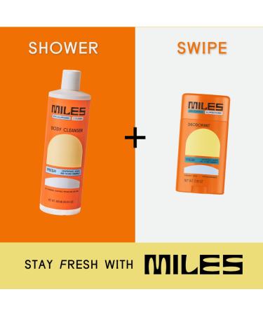 Miles Body Wash - Fresh Scent - 16 oz - Buy Online on GoSupps.com