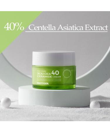 Buy PS.PRETTYSKIN Centella Asiatica Extract 40% Moisturizing Facial Cream | Korean Skin Care with Hyaluronic Acid & Ceramide | Soothe Sensitive Skin 1.75fl.oz - Buy Online on GoSupps.com