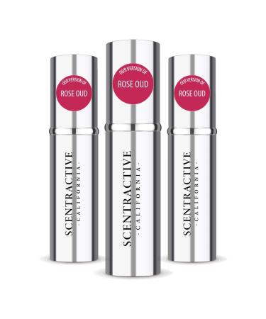 CA Perfume Impression of Rose Oud For Women & Men Replica Version Fragrance Dupes Concentrated Long Lasting Eau de Parfum Spray Refillable Atomizer Bottle 0.17 Fl Oz/5ml-X3 BY KLN ROSE OUD IMPRESSION 0.51 Fl Oz (Pack of 1)