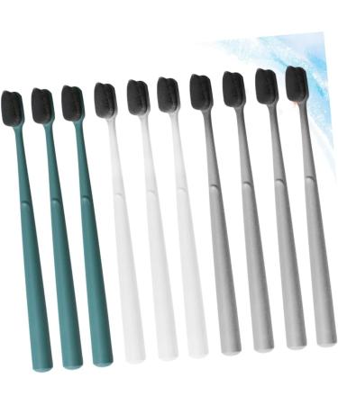 HOMSFOU 10pcs Portable Toothbrush Set - Compact Care Brushes for Travel | International Shipping Available - Buy Online on GoSupps.com