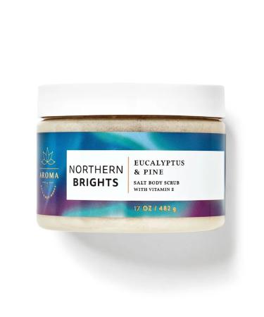 Bath and Body Works Aromatherapy Salt Scrub 17 Ounce (Northern Brights Eucalyptus & Pine)