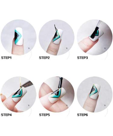 PULABO Nail Art Stickers Decals Nail Art Design DIY Nail Art Tips DIY Decals for Women Ladies 30 Kinds Mixed Colors Durable - Buy Online on GoSupps.com