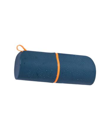 Dark Blue Portable Toothbrush Holder - Mini Trash Can & Clothespins Storage Cup for Travel | Clean & Tidy Organizer - Buy Online on GoSupps.com