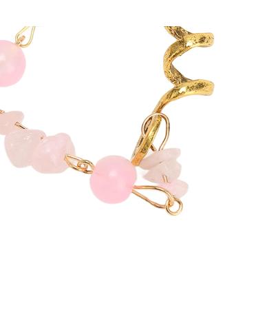 Exquisite Pink Hair Dreadlock Jewelry - 5 Large Alloy Braiding Rings for Parties | International Shipping - Buy Online on GoSupps.com