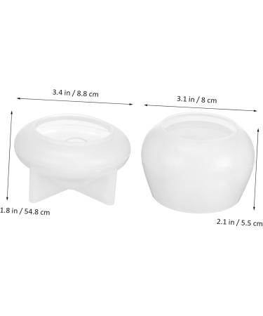 NUOBESTY 2pcs Mushroom Mold Silicone Molds Jar with Lid Storage Jar Mushroom Jar Diy Mold Supplies Epoxy - Buy Online on GoSupps.com