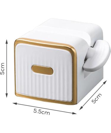 Toothpaste Squeezer Toothpaste Tube Squeezers Household Facial Cleanser Clip Dispenser Manual Rotate Rolling Tube Toothpaste Squeezer for Bathroom Saves Toothpaste Elegant White - Buy Online on GoSupps.com