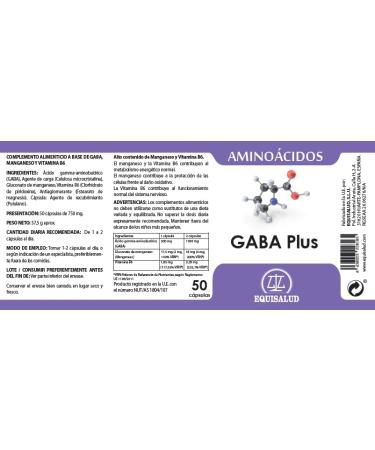 Equisalud Gaba Plus 50 capsules - Buy Online on GoSupps.com