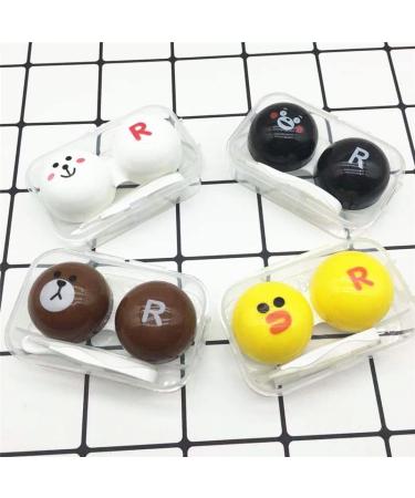 Makers 4-Piece Cute Travel Contact Lens Container Set | Creative Multi-Colored Etui for Easy Storage & Lightweight Carrying - Buy Online on GoSupps.com