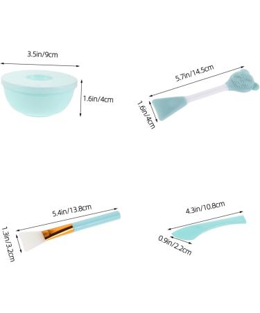 3 Ensembles Kit Silicone pour Masque Facial Brosse Double-face Douce pour Application et Nettoyage Bol de M lange Portable Ours Outil Multifonction pour Soins Peau Domicile et Bleu ciel - Buy Online on GoSupps.com