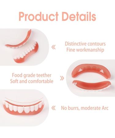 Buy Iksvmsi 4-Piece False Teeth Veneers - Temporary Dentures for Men & Women - Perfect for Bad Teeth - International Shipping Available - Buy Online on GoSupps.com