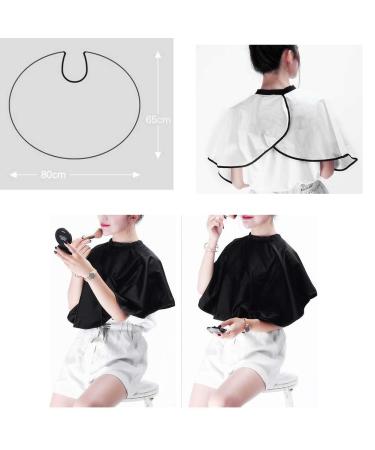 Buy Women's Makeup Apron & Hair Salon Cape - Black Barber Bib for Hair Cutting & Makeup Artists - Buy Online on GoSupps.com