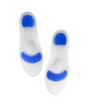 Silicone Insoles Metatarsal Pads Plantar Fasciitis Insoles Arch Support Foot Pads Shoe Insoles The Comfort Pad for Feet (XL 43-44)