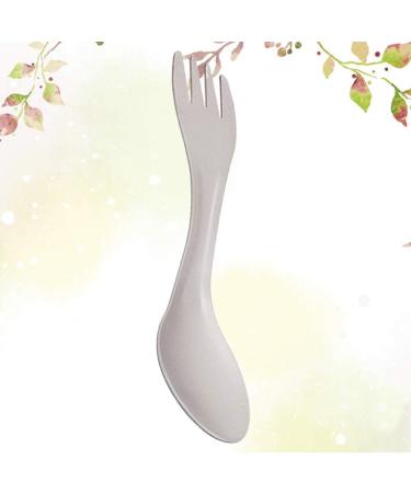 Hemoton Camping Spork Metal 1pc Portable Utensils Titanium Fork Spoon Titanium Spoon Backpack Triple Travel Combination - Buy Online on GoSupps.com
