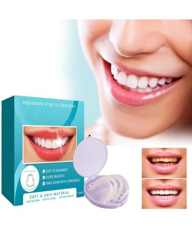 Adjustable Snap-On Dentures Soft Safe Material Realistic Looking Temporary Dental Veneers 1 Pair - Buy Online on GoSupps.com