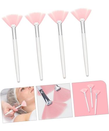 4pcs Makeup Brush Fan Highlighters Pink Powder Brows Cream Women Facial Brush The Face Cosmetic Miss - Buy Online on GoSupps.com