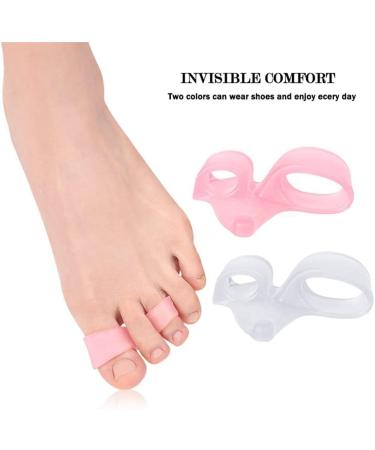 Soft Gel Toe Separators - 2 Pairs for Toe Alignment & Pain Relief (White) - Buy Online on GoSupps.com