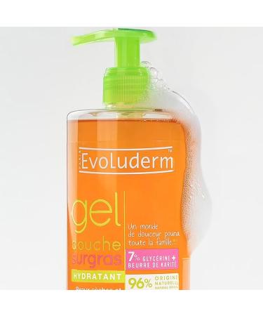  Evoluderm EVOLUDERM Extra-Rich Moisturizing Shower Gel 500 ml 96% Natural Origin Vegan Made in France Pack of 3 x 500 ml - Buy Online on GoSupps.com