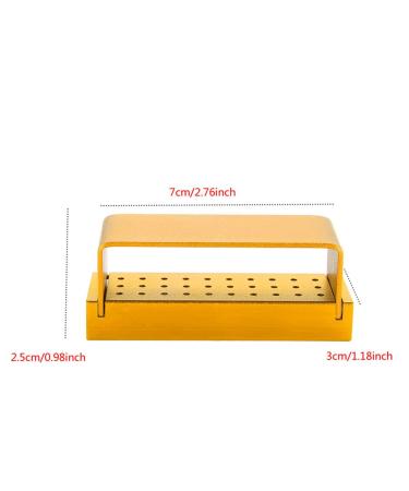 Buy Dental Autoclavable Box - 30 Hole Disinfection Holder for Dental Drill Tools - Aluminum Golden | International Shipping - Buy Online on GoSupps.com