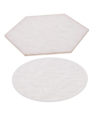 Beavorty 2 Piece Nail Art Resin Mixing Palettes Nail Polish Mixing Board for Professional Manicure Home Use Color Mixing Nail Art Creations