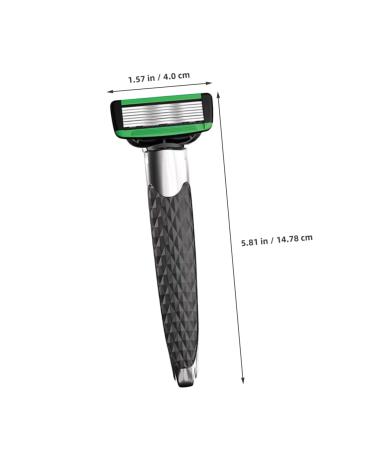 Professional Stainless Steel Men's Safety Razor Set - Short Handled Butterfly Open Beard & Eyebrow Trimmer for Precision Grooming - Buy Online on GoSupps.com