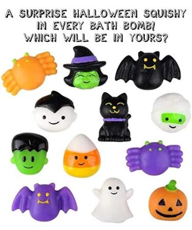 Spooky Bubble Bath Bombs for Kids with Surprise Halloween Squishy Toys - 6 Large Fizzies in Gift Box | 99% Natural Ingredients | Moisturizing | Colorful & Bubbly Fun | 6-Pack Halloween - Buy Online on GoSupps.com