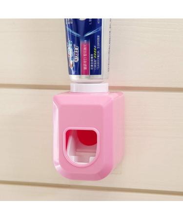 Yevison Premium Quality Toothpaste Squeezer Home Bathroom Automatic Auto Squeezer Toothpaste Dispenser Hands Free Squeeze Out for Kids and Adult Pink - Buy Online on GoSupps.com