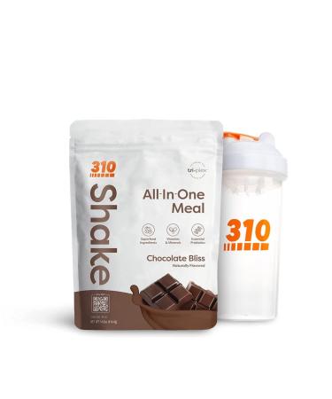 310 Nutrition – All-In-One Meal Replacement Shake with Shaker Cup - New Formula with Fiber Rich Vegan Superfood Blend - Natural Sweeteners - Low Carb Shake, Keto & Paleo Friendly - Gluten Free - 26 Essential Vitamins & Min…