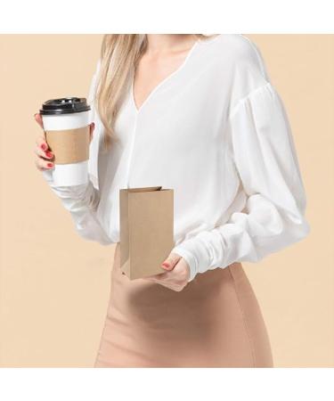 100pcs Small Brown Paper Bags Mini Kraft Paper Bags 3.5''L x 2''W x 7''H For Candy Popcorn Bags Snack Bags Wedding Favor Bags Party Favor Bags Treat Bags - Buy Online on GoSupps.com