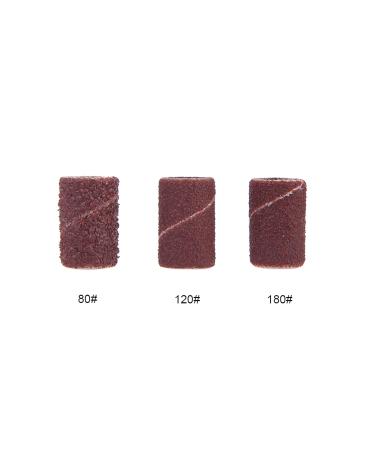 Layhou 100pc Grinding Sleeve Sanding Tapes - Drill Sanding Bands for Nail Design & Care (80 120 180 Grit) | Perfect for Manicure & Pedicure - Buy Online on GoSupps.com