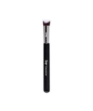 Nanshy 3D Under-Eye Blending Brush | Vegan Concealer Brush for Cream Fluid & Powder Makeup | Contour & Shape | Onyx Black - Buy Online on GoSupps.com