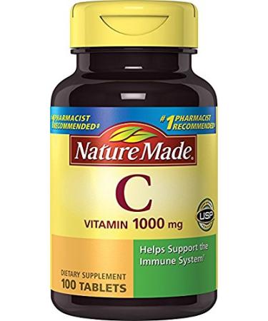 Nature Made Vitamin C 1000 mg Tablets 100 Ct 100 Count (Pack of 1) - Buy Online on GoSupps.com