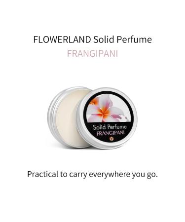 Flowerland Solid Perfume - Portable Pocket Balm Perfume Perfect for Travel Use - Natural Fragrance Parfum for Men and Women - Natural & Vegan - Frangipani (30ml) - Buy Online on GoSupps.com