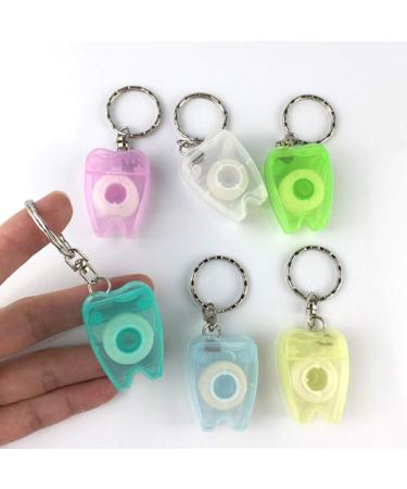 Buy Healifty 4-Piece Portable Dental Floss Keychain | Dentist Gifts | Flower Design for Easy Tooth Cleaning - Buy Online on GoSupps.com