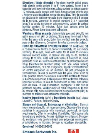 zytec Germ Buster Disinfectant Spray Refill (Citric Acid) with cap 3.78 Liter - Buy Online on GoSupps.com