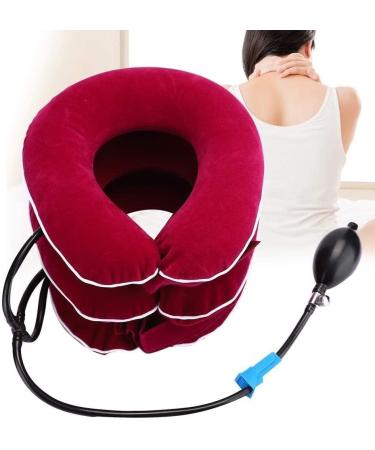 Inflatable Cervical Collar - Adjustable Neck Traction Device for Pain Relief & Spine Alignment | Comfortable Cervical Massage (Color: #4 - Buy Online on GoSupps.com